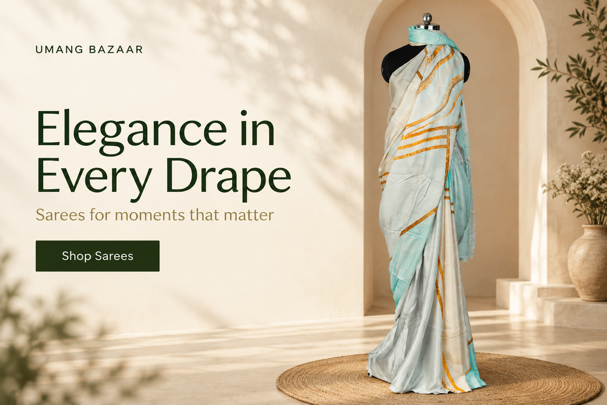 Elegance in Every Drape - shop Umang Bazaar sarees