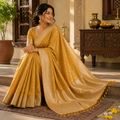 Golden Mustard Festive Saree