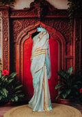 Elegant Printed Saree in Peach - Peach - view 1