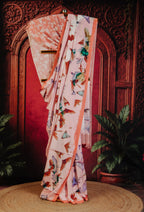 Indigorgeous Floral Charm Saree - Pink - view 1